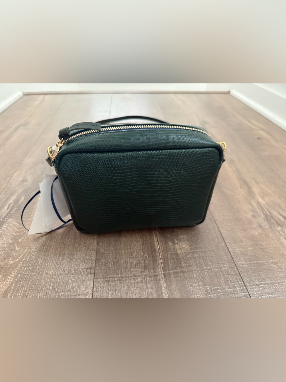 Clare V. Midi Sac Lizard Embossed Leather Crossbody - Picture 5 of 12